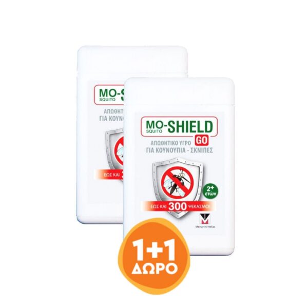 Mo-Shield Promo (1+1 Δώρο) Go Απωθητικό Σπρέι για Κουνούπια & Σκνίπες, 2x17ml