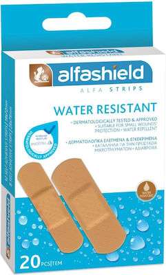 Alfashield Strips Αδιάβροχα Αυτοκόλλητα Επιθέματα Alfashield Strips 20τμχ