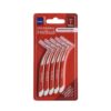Intermed Ergonomic InterBrush Μεσοδόντια Βουρτσάκια με Λαβή 0.5mm Κόκκινα 5τμχ