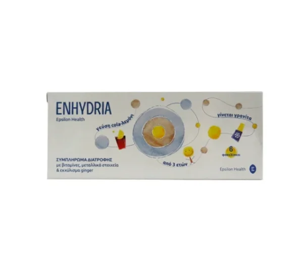 Epsilon Health Enhydria με Γεύση Cola-Λεμονι 6 φακελίσκοι των 15ml