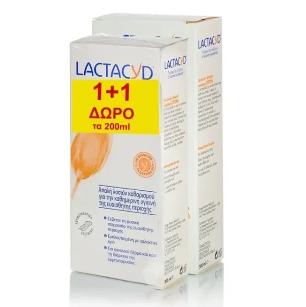Lactacyd Σετ Classic Intimate Lotion 300ml + Δώρο Classic Intimate Lotion 200ml