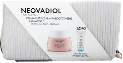 Vichy Neovadiol Rose Platinium Σετ Περιποίησης για Αντιγήρανση & Λάμψη με Καθαριστικό Προσώπου , Κρέμα Προσώπου & Νεσεσέρ 50ml