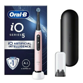Oral-B IO Series 5 Ηλεκτρική Οδοντόβουρτσα με Αισθητήρα Πίεσης και Θήκη Ταξιδίου Pink