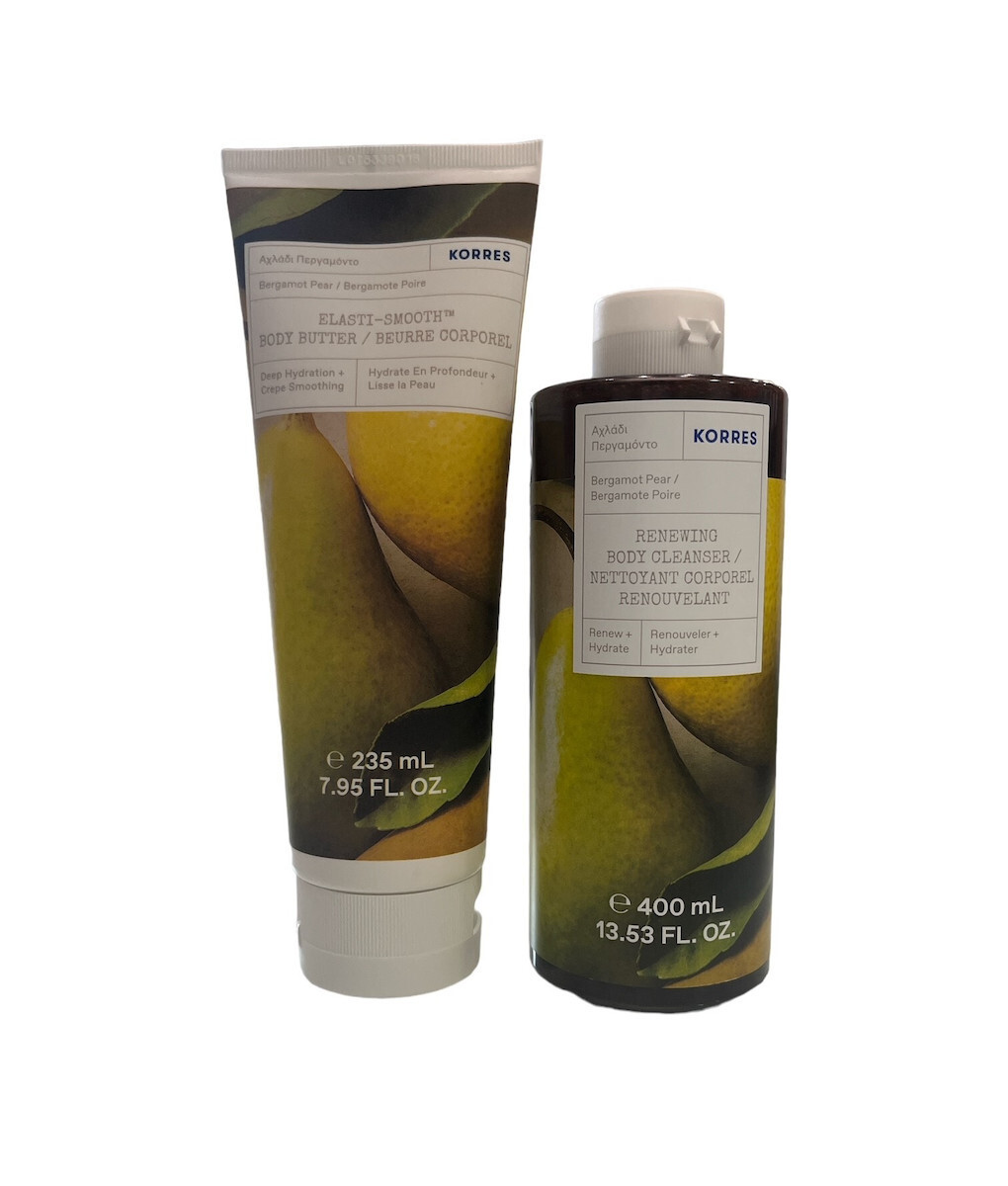 Korres Special Gift Set Σετ Περιποίησης για Καθαρισμό Σώματος με Αφρόλουτρο & Κρέμα Σώματος Αχλάδι Περγαμόντο 235ml