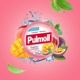 Pulmoll Tropical + Vitamins Καραμέλες 45gr
