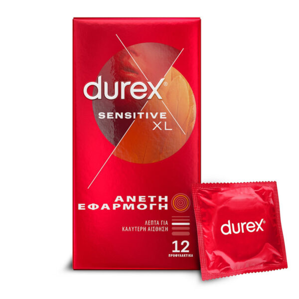 Durex Προφυλακτικά Sensitive XL Μεγάλα και Λεπτά 12τμχ
