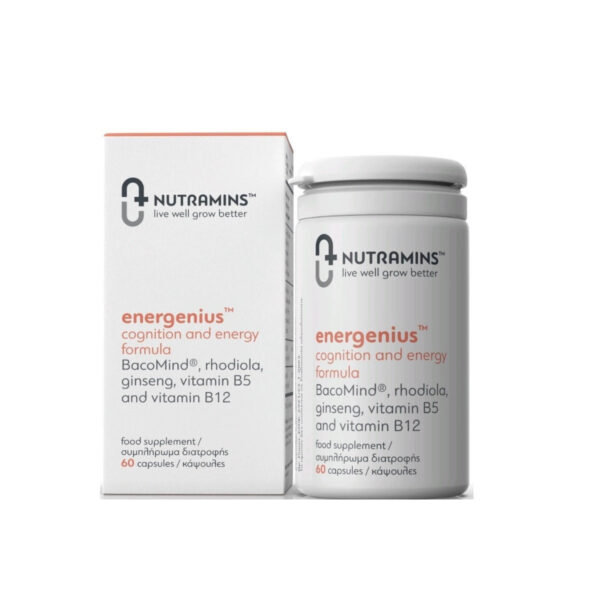 Nutramins Energeius Συμπλήρωμα για την Μνήμη 60 κάψουλες