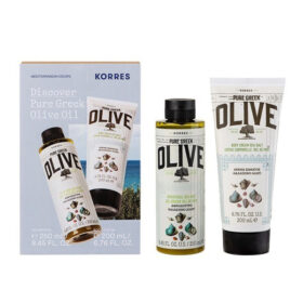 Korres Discover Pure Greek Olive Oil Σετ Περιποίησης για Καθαρισμό Σώματος με Αφρόλουτρο & Κρέμα Σώματος