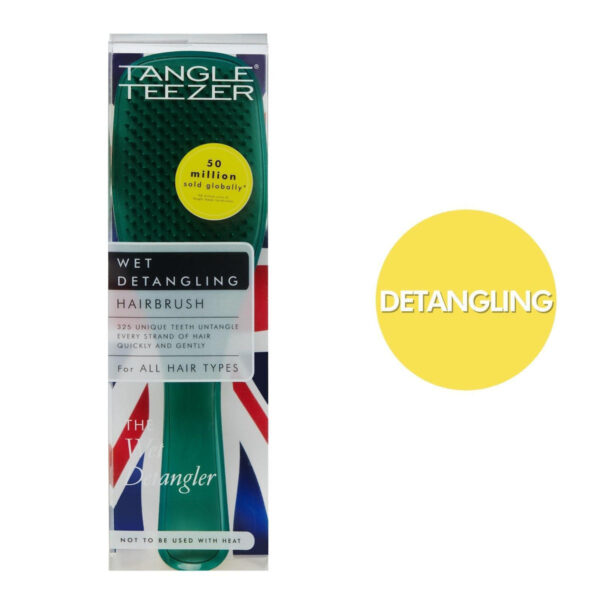 Tangle Teezer The Wet Detangler Emerald Green Βούρτσα Μαλλιών για Ξεμπέρδεμα