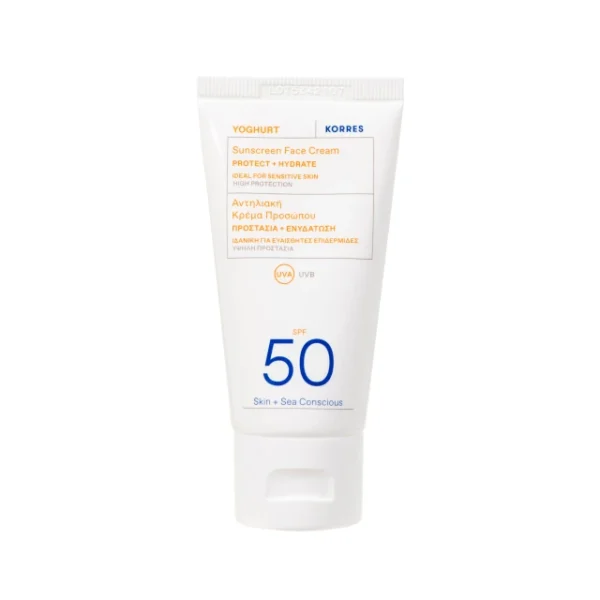 Korres Yoghurt Sunscreen Face Cream SPF50 Αντηλιακή Κρέμα Προσώπου, 50ml