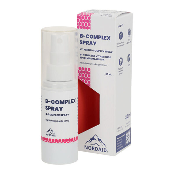 Nordaid B-Complex Spray Βιταμίνη για Ενέργεια, τα Μαλλιά & τo Δέρμα 30ml