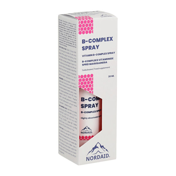 Nordaid B-Complex Spray Βιταμίνη για Ενέργεια, τα Μαλλιά & τo Δέρμα 30ml