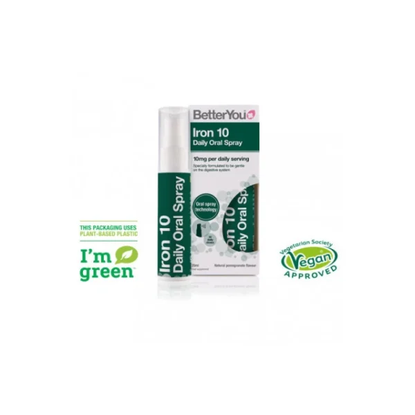 BetterYou Iron Daily Oral Spray 10mg 25ml