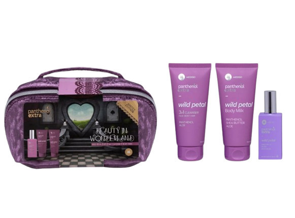 Medisei Panthenol Extra PROMO Wild Petal Eau De Toilette 50ml, 3in1 Cleanser 100ml & Body Milk 100ml