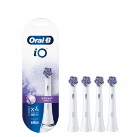 Oral-B iO Radiant White Ανταλλακτικές Κεφαλές Ηλεκτρικής Οδοντόβουρτσας, 4τεμ