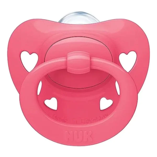 NUK Signature Silicon Pacifier ΡΟΖ Πιπίλα Σιλικόνης 18-36 Μηνών (10739703), 1τεμ