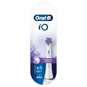 Oral-B iO Radiant White Ανταλλακτικές Κεφαλές Ηλεκτρικής Οδοντόβουρτσας, 4τεμ