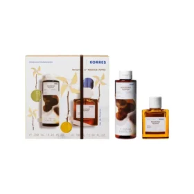 Korres Promo Mountain Pepper Αφρόλουτρο, 250ml & Eau De Toilette Ανδρικό Άρωμα, 50ml, 1σετ