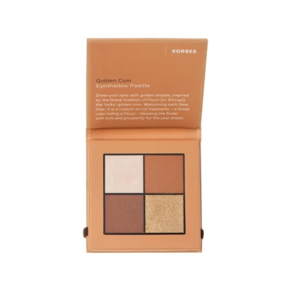 Korres Golden Coin Eyeshadow Palette Παλέτα Σκιών, 5g