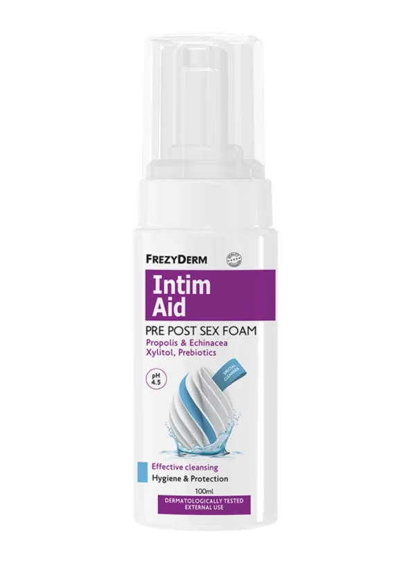 Frezyderm Intim Aid Pre Post Sex Foam Αφρός Καθαρισμού για Ευαίσθητη Περιοχή, 100ml