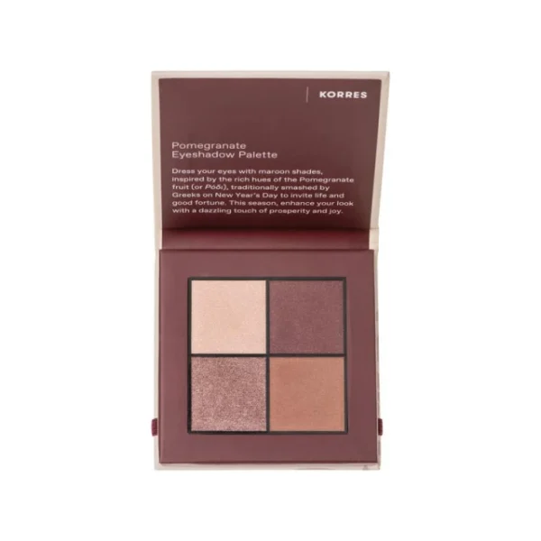 Korres Pomegranate Eyeshadow Palette Παλέτα Σκιών, 5g