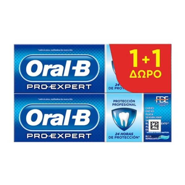 Oral-B Pro Expert Professional Protection Οδοντόκρεμα 2x75ml 1+1 ΔΩΡΟ