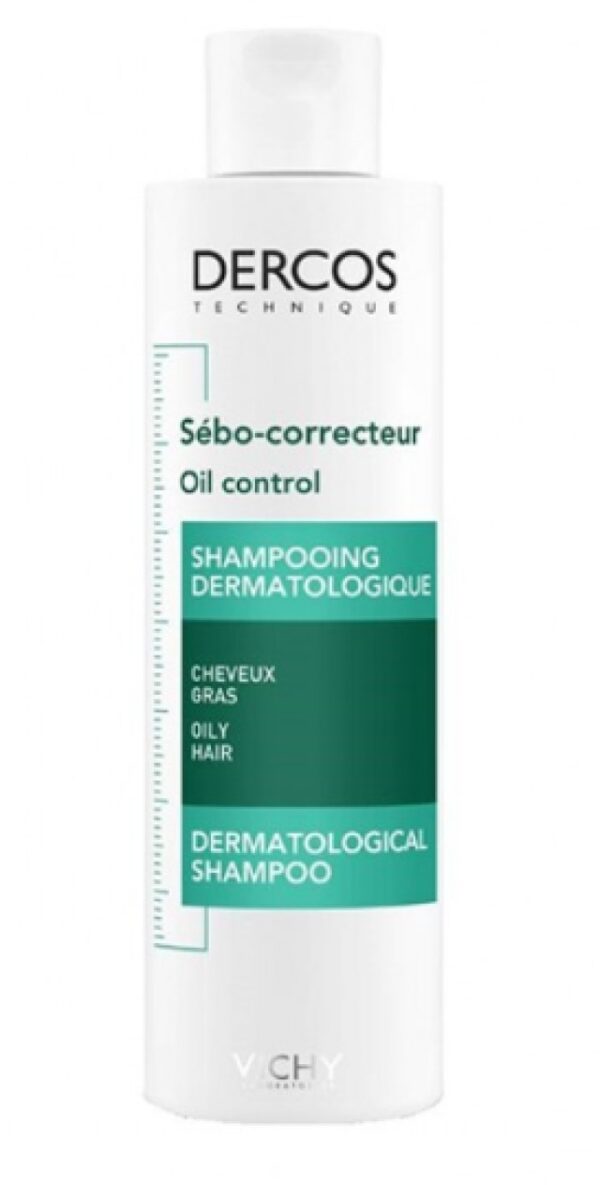 Vichy Dercos Oil Correct Shampoo Σαμπουάν για Λιπαρά Μαλλιά, 200ml