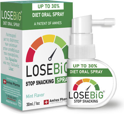 Amhes Pharma Diet Oral Spray Losebig Stop Snacking Spray Μέντα, 30ml