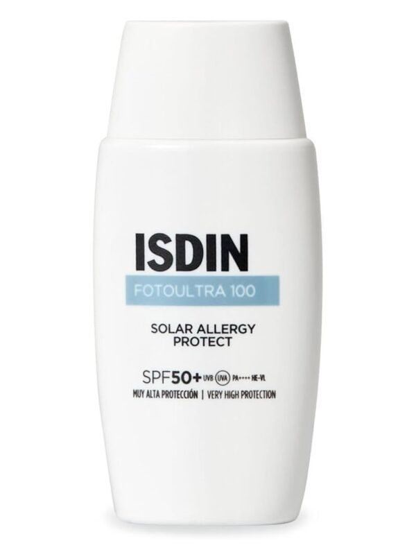 ISDIN Fotoultra 100 Solar Allergy Protect SPF50+ Αντηλιακό Προσώπου Κατάλληλο για Δέρματα με Ευαισθησία στον Ήλιο, 50ml