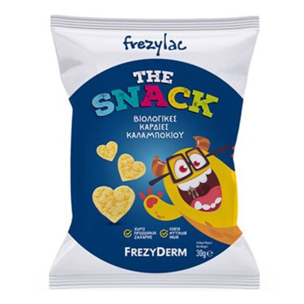 Frezyderm Frezylac The Snack Organic Corn Hearts Βιολογικές Καρδίες Καλαμποκιού, 30gr