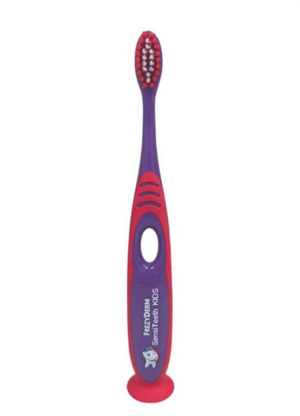 Frezyderm Sensiteeth Kids Toothbrush Soft Purple Μαλακή Οδοντόβουρτσα για 7+ Eτών,1τεμ