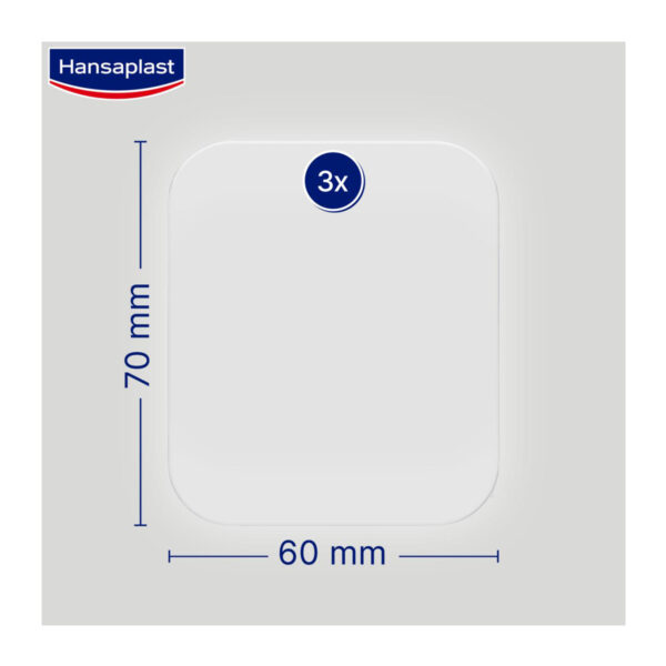 Hansaplast Second Skin Protection XL Προηγμένα Υδροκολλοειδή Επιθέματα 100% Αδιάβροχα, 3τεμ