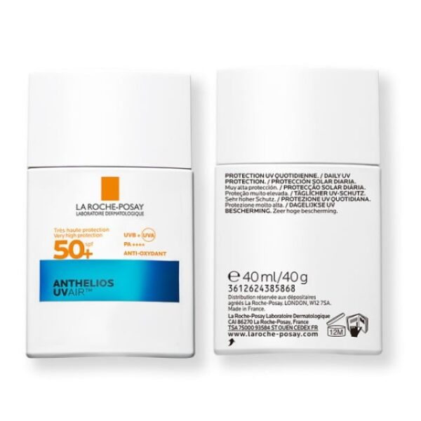La Roche Posay Anthelios UV AIR SPF50+ Aντηλιακό Προσώπου Με Αέρινη Υφή Για 16ωρη Αντιοξειδωτική Προστασία 40ml