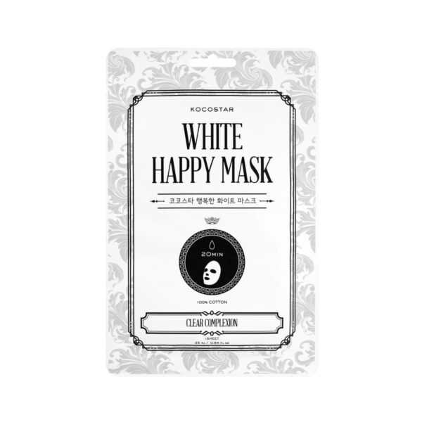 Kocostar White Happy Mask Μάσκα Προσώπου με Νιασιναμίδη, 1τεμ