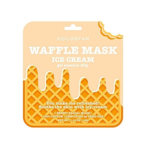 Kocostar Waffle Mask Ice Cream Μάσκα Προσώπου για Ευαίσθητες Επιδερμίδες, 40g