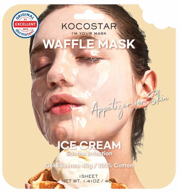 Kocostar Waffle Mask Ice Cream Μάσκα Προσώπου για Ευαίσθητες Επιδερμίδες, 40g
