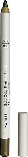 Korres Eyeliner Pencil Long Lasting Μολύβι Ματιών 03 Olive Green