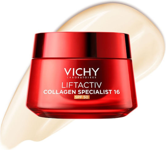 Vichy Liftactiv Ενυδατική Κρέμα Προσώπου Ημέρας με SPF50 & Κολλαγόνο 50ml