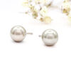 Ear Sense ES51 9mm White Pearl Υποαλλεργικά Σκουλαρίκια