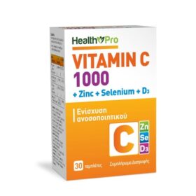 Health Pro Vitamin C 1000mg+Zinc+Selenium+D3, 30tabs