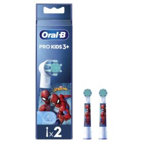 Oral -B Pro Kids Ανταλλακτικά Ηλεκτρικής Οδοντόβουρτσας Spiderman, 2 τεμάχια