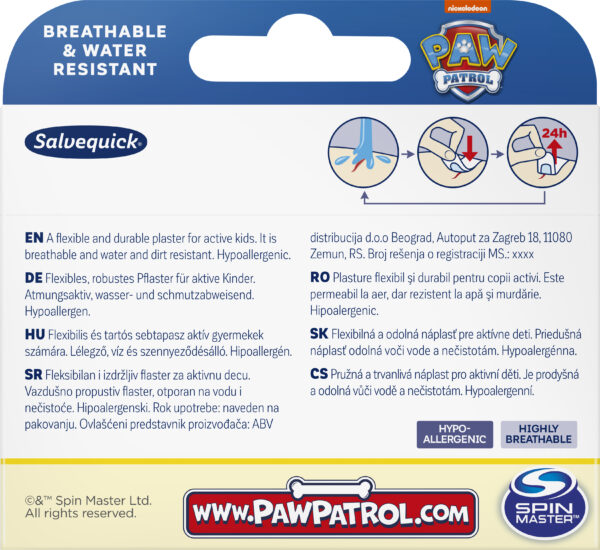 SALVEQUICK PAW PATROL 20PCS