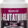 Health Aid L-Glutathione 250 mg, 60 Tablets