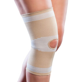 Anatomic Help 1502 Επιγονατίδα Απλή Ελαστική με Τρύπα 1τμχ (Μπεζ) - XXL