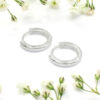 EAR SENSE Υποαλλεργικά σκουλαρίκια 13mm Silver Huggie Hoop