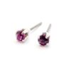 EAR SENSE Υποαλλεργικά σκουλαρίκια ES2 February Birthstone Amethyst 1ζεύγος