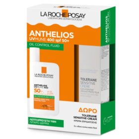 La Roche Posay Promo Anthelios UVMune 400 Oil Control Αντηλιακό Προσώπου για Λιπαρό Δέρμα SPF50+, 50ml & Δώρο Toleriane Sensitive Cream Ενυδατική Κρέμα Προσώπου για Ευαίσθητες Επιδερμίδες, 15ml, 1σετ