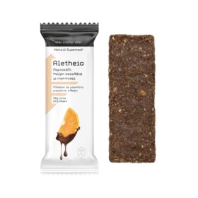 ALETHEIA RAW ENERGY BAR ΠΟΡΤΟΚΑΛΙ & ΜΑΥΡΗ ΣΟΚΟΛΑΤΑ 50gr