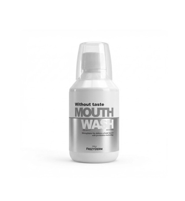 Frezyderm Without Taste Mouthwash Στοματικό Διάλυμα Χωρίς Γεύση & Άρωμα, 250ml