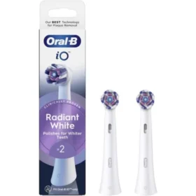 Oral-B iO Radiant White for Whiter Teeth, Ανταλλακτικές Κεφαλές 2 τμχ